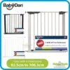 BabyDan Premier Pressure Indicator Gate with 4pcs Extension ( Black/White/Silver )