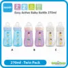 MAM Easy Active 270ml Feeding Bottle ( Twin Pack )
