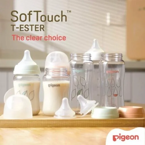 Pigeon Wide Neck PPSU/PP/Glass/T-Ester Bottle with Peristaltic Nipple - Image 7