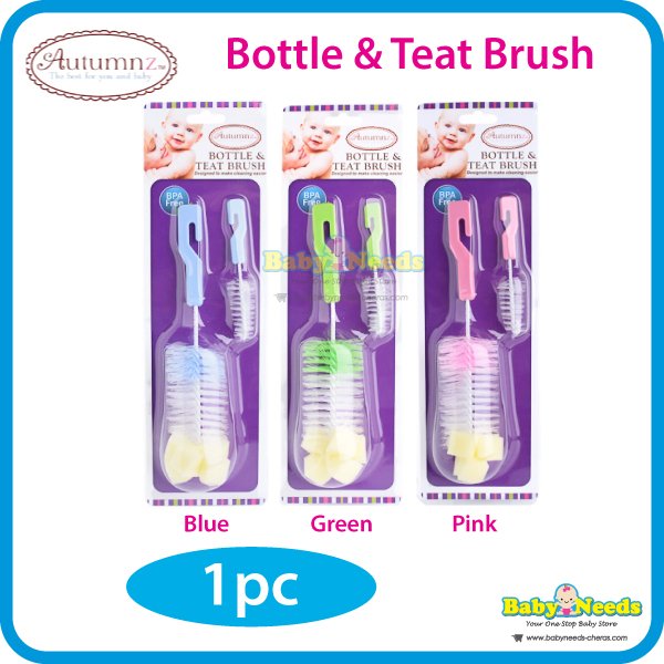 Philips Avent Bottle & Teat Brush (Blue / Pink) 1pc
