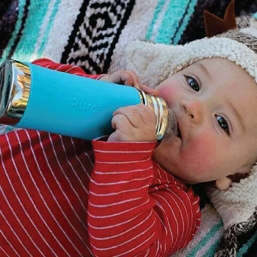 Pura Kiki Insulated Stainless Steel Baby Bottle /Nipple/Sleeve - Image 2