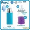 Pura Kiki Insulated Stainless Steel Baby Bottle /Nipple/Sleeve