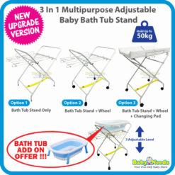 Bebecom 3 in 1 Folding Baby Bath Tub Stand