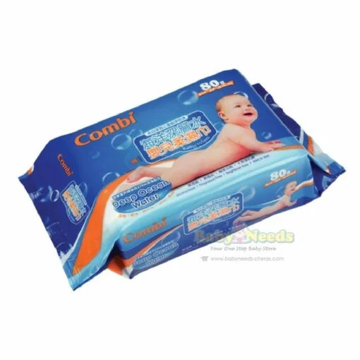 Combi Deep Ocean Water Baby Wipes 80pcs
