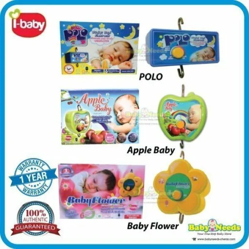 iBaby Electronic Baby Cradle Polo/Apple/Flower