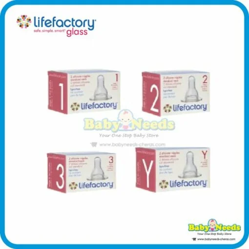 Lifefactory Accessories Replacement for Bottle Nipple/Sippy Cap/Flat Cap - Image 2