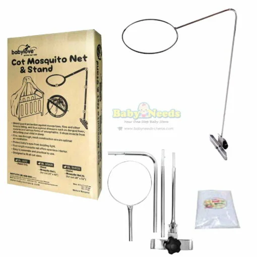Babylove Baby Cot Mosquito Net XL & Stand BL3533/BL3502s/BL3505s - Image 2