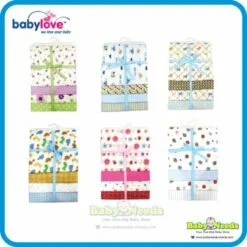 Babylove 3's Receiving Flannel Blankets ( 3 pcs/per)