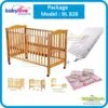 Babylove Baby Cot 4 in 1 Convertible 28" x 52" ( Offer )