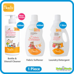 Buds HOUSEHOLD ORGANICS Bottle & Utensil Cleanser/Fabric Softener/Laundry Detergent