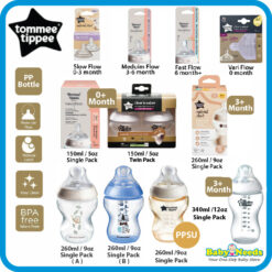 Tommee Tippee Closer to Nature PP Bottle 125ml/260ml/Teat