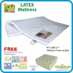 Alternative view of Bumble Bee Latex Baby Mattress Free 1pc Fitted Crib Sheet (24"x48"/28"x52"/41"x28")