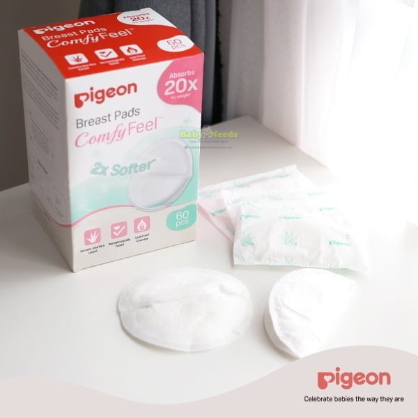 Pigeon Honeycomb Breast Pads (36pcs/60pcs/100pcs) - Baby Needs