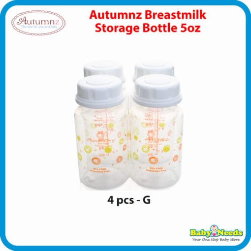 Autumnz Breastmilk Standard Neck Storage Bottles 5oz (4pcs/10pcs) - Image 7