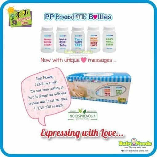 Bumble Bee Breastmilk Storage Bottles 10pcs - Image 3