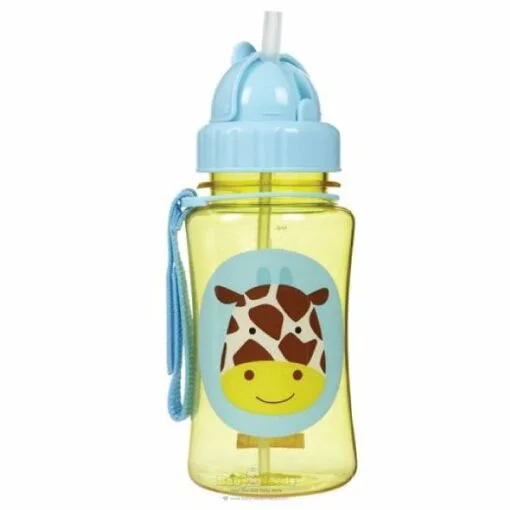 Skip Hop Zoo Straw Bottle 350ml (Giraffe )