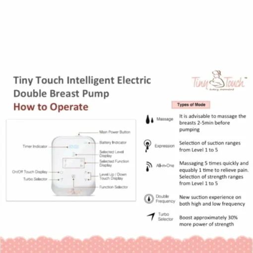 Tiny Touch Intelligent Electric Double Breast Pump - Image 2
