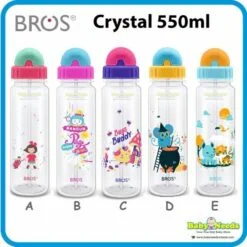 Bros Crystal Straw Bottle 550ml