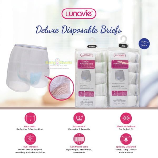 Lunavie Disposable Maternity Panties 5pcs/pack - Baby Needs Online Store  Malaysia