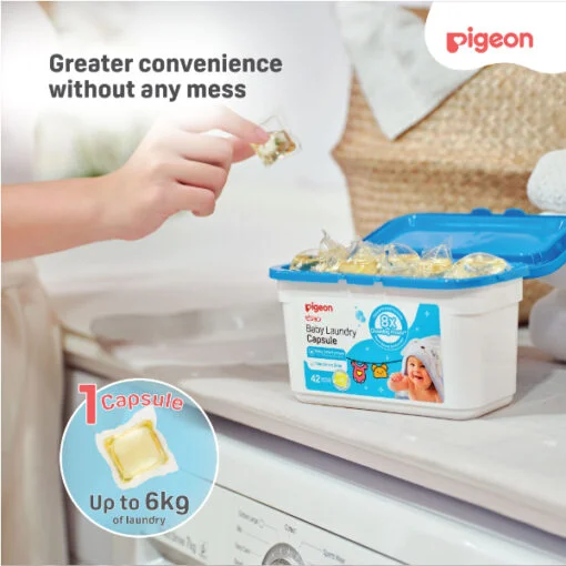 Pigeon Baby Laundry Detergent Capsules - Image 4
