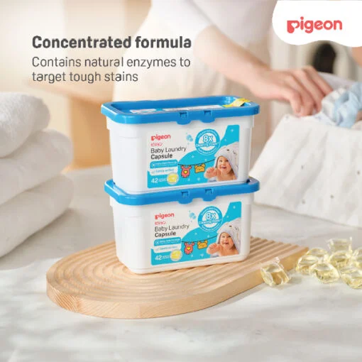 Pigeon Baby Laundry Detergent Capsules - Image 8