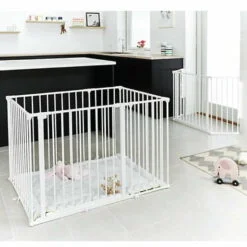 Alternative view of BabyDan Square Playpen With Mat ( White )