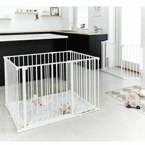 BabyDan Square Playpen With Mat ( White ) - Image 2
