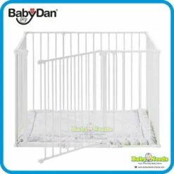 BabyDan Square Playpen With Mat ( White )