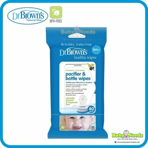 Dr Brown's Pacifier & Bottle Wipes 40pcs