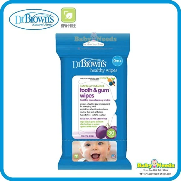Dr Brown's Tooth and Gum Wipes 30pcs