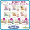 Autumnz Double ZipLock Breast Milk Storage Bag (3.5oz/5oz/7oz/10oz/12oz) x 5packs