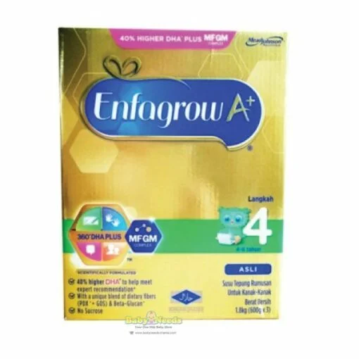 Enfagrow A Step 4 Formula Milk Powder 4-6years 1.8kg (3 x 600g)