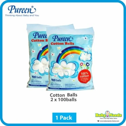 Pureen Cotton Wool/Kiddies Cotton Buds/Cotton Balls/Facial Cotton Pads - Image 3