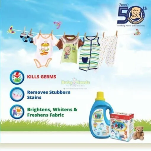 Pureen A-B-D Liquid Detergent/Powder (1.2kg/1800ml Refill/2000ml/4800ml) - Image 2