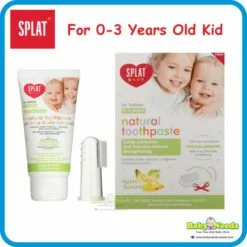 SPLAT Baby Apple-Banana Toothpaste 40ml with Finger-tip Toothbrush