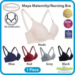 Maya Nursing Bra (No underwire) - Grey *BB - Autumnz