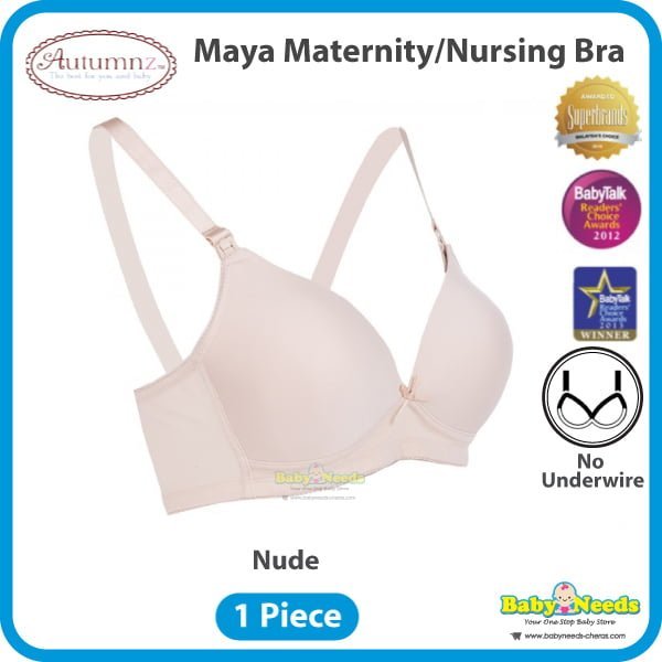 Autumnz Maya Nursing Bra (No underwire) - Melange Nude Maternity Bra