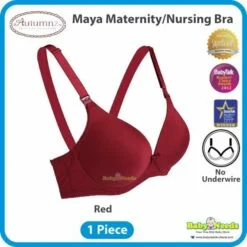 Autumnz Nursing Bra (No underwire) - Maya Black Maternity Bra