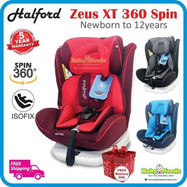Halford : Zeus XT 360 Spin Isofix Car 