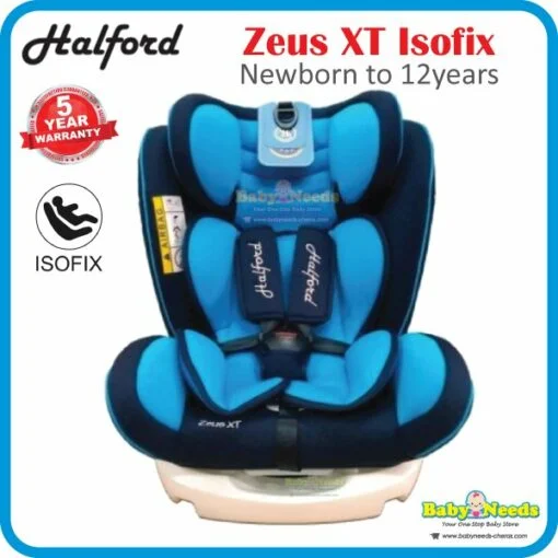 Halford Zeus XT Isofix Convertible Car Seat ( 0m-12years ) - Image 2