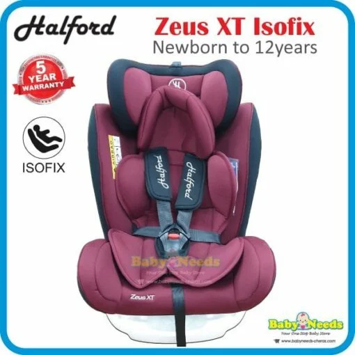 Halford Zeus XT Isofix Convertible Car Seat ( 0m-12years ) - Image 4