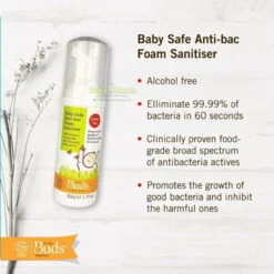 Alternative view of Buds Baby Safe Anti-Bac Foam Sanitiser 50ml