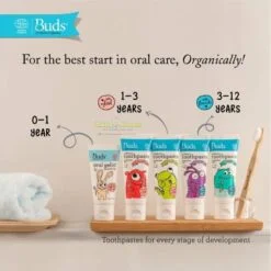 Alternative view of Buds Children's Toothpaste with Xylitol/Fluoride