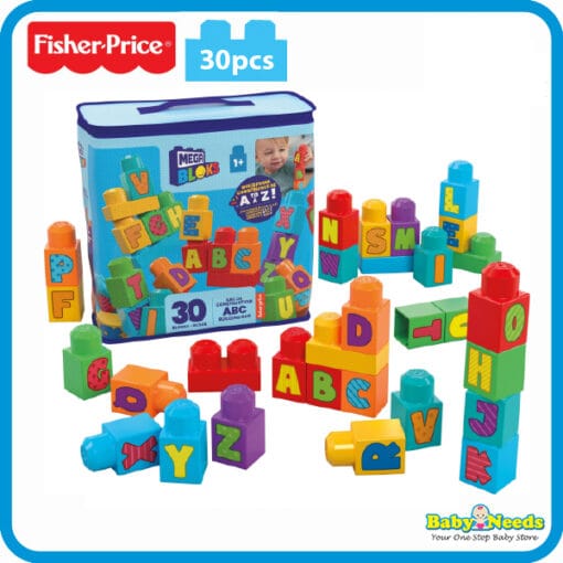 Fisher Price Mega Bloks ABC Building Bag with 30 Pieces