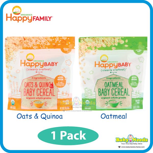 happy baby oats and quinoa cereal