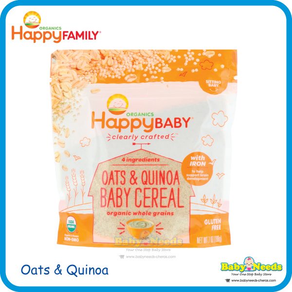 happy baby organic oats and quinoa