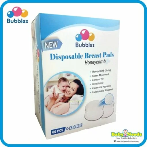 Bubbles Disposable Breast Pad 60+12pcs