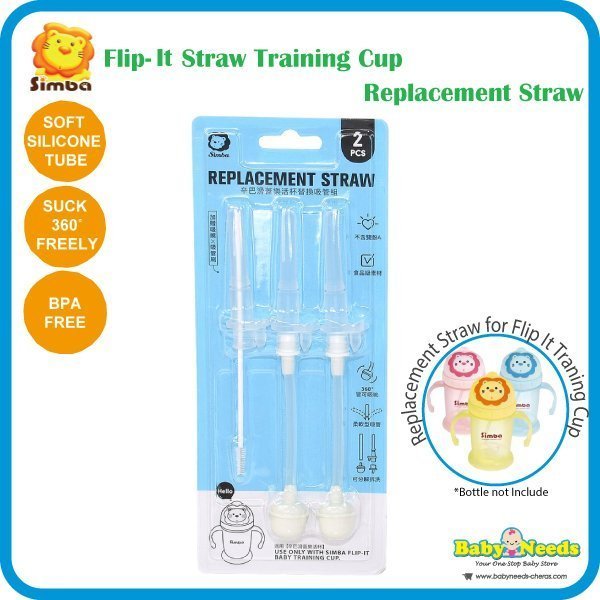Simba 6 oz Training Cup Replacement Straw (Set of 2)