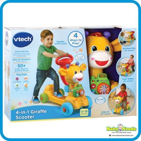 Vtech : 4 in 1 Giraffe Scooter | Baby Needs Online Store Malaysia