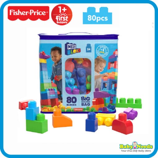 Fisher Price Mega Bloks Big Building Bag ( 80pcs )